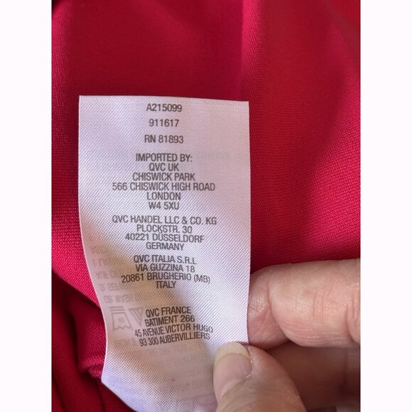 Susan Graver Essentials Women’s 1X Pink Liquid Knit Tunic Top Short Sleeves - Picture 7 of 9